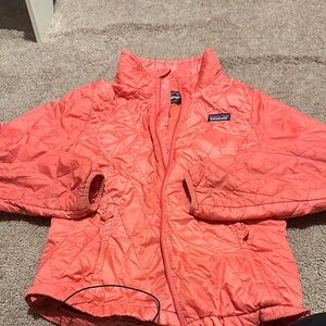 Girls Patagonia Vibrant Pink Quilted Jacket
